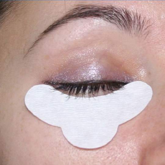 Foite protectoare pentru gene, albe (96 buc/set)