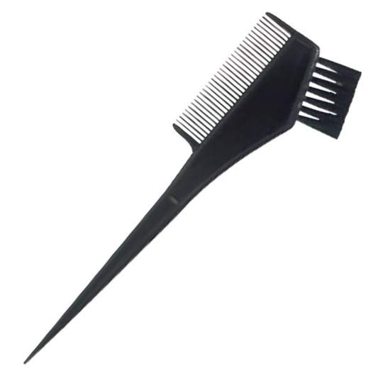 Pensula vopsit parul, cu pieptene pe o parte, negru, 20cm x 6.50 cm (1 bucata)