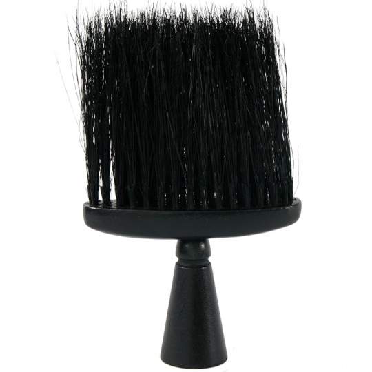 Pamatuf pentru frizerie cu maner din lemn, cu par natural, 10x15cm (1 bucata)