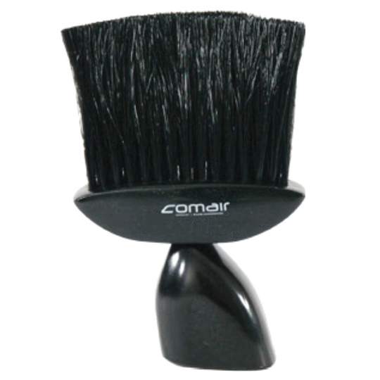 Pamatuf pentru frizerie cu maner din lemn, cu par sintetic, 10x15cm (1 bucata)