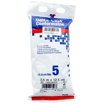 Fasa Delta-Cast Elite albastra de imobilizare, din rasina sintetica, 12.5cm x 3.6m