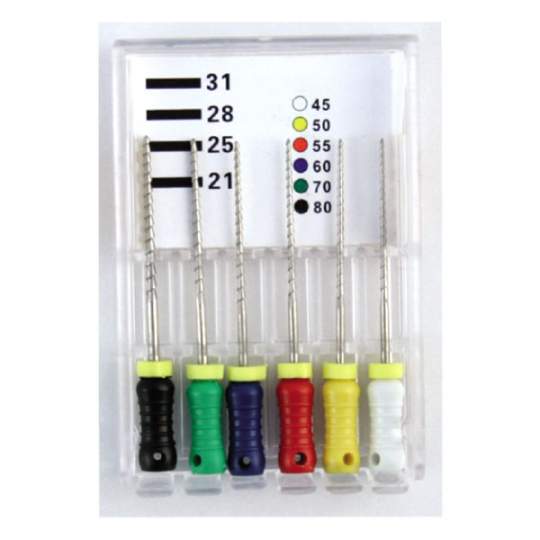 Ace K-FILES KERR, otel inox, asortate 45-80, 25mm (6 bucati)