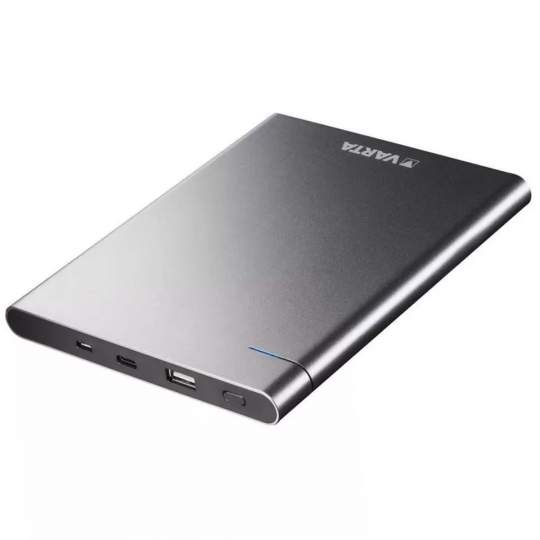 Acumulator extern Varta Powerbank Slim 18000mAh Li-polimer cu 2 iesiri 1 x USB 2,4A 1 x tip C 3A Acumulator extern Varta Powerbank Slim 18000mAh Li-polimer cu 2 iesiri 1 x USB 2,4A 1 x tip C 3A