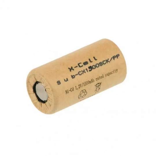 Acumulator industrial X-Cell 1500SCK/PP 1,5A Ni-Cd 1,2V