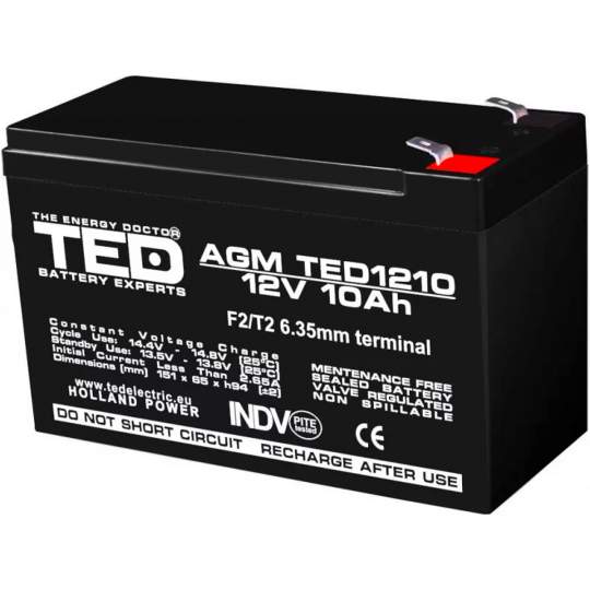 Acumulator stationar 12V 10Ah F2