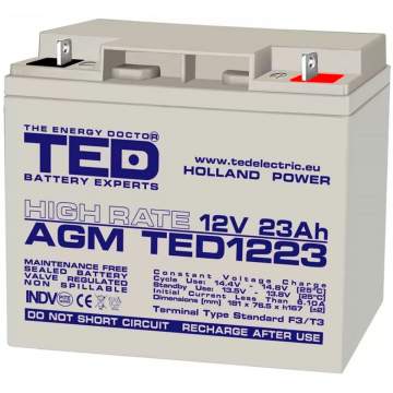 Acumulator stationar 12V 23Ah High Rate F3