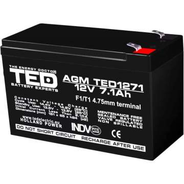 Acumulator stationar 12V 7,1Ah F1