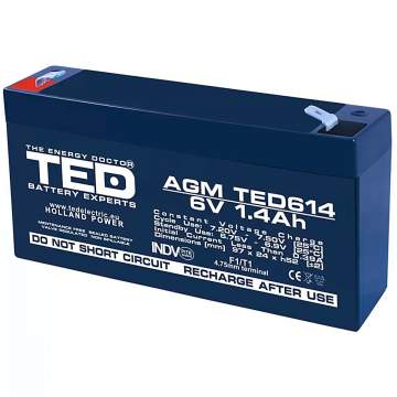 Acumulator stationar 6V 1,4Ah F1