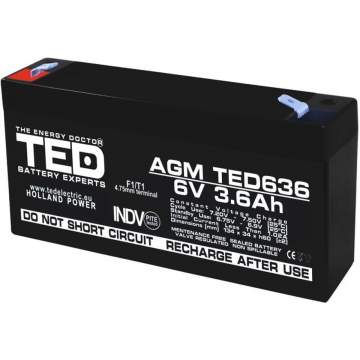 Acumulator stationar 6V 3,6Ah F1