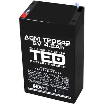 Acumulator stationar 6V 4,2Ah F1