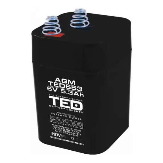 Acumulator stationar 6V 5,3Ah tip 4R25 Acumulator stationar 6V 5,3Ah tip 4R25