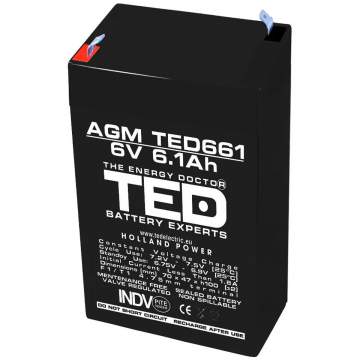 Acumulator stationar 6V 6,1Ah