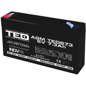 Acumulator stationar 6V 7,3Ah