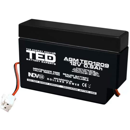 Acumulator stationar plumb acid 12V 0,9Ah