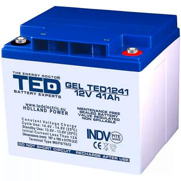 Acumulator stationar VRLA 12V 41Ah GEL M6
