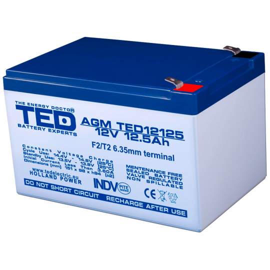 Acumulator AGM VRLA 12V 12,5 Ah