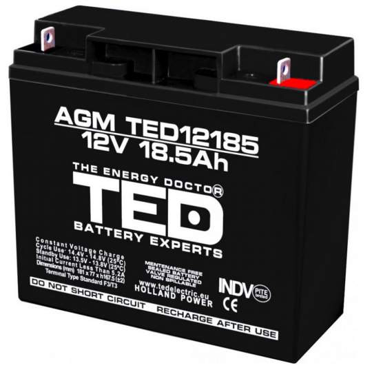 Acumulator AGM VRLA 12V 18,5Ah