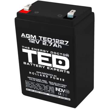 Acumulator AGM VRLA 12V 2,7 Ah