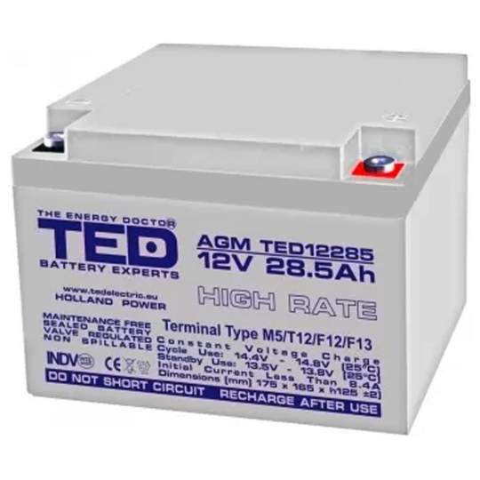 Acumulator AGM VRLA 12V 28,5Ah