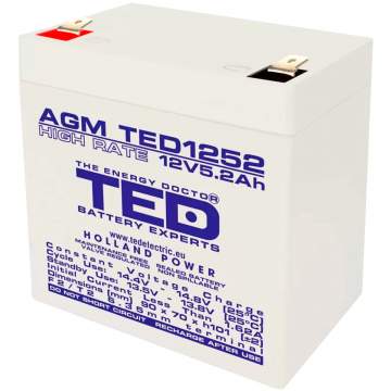 Acumulator AGM VRLA 12V 5,2 Ah