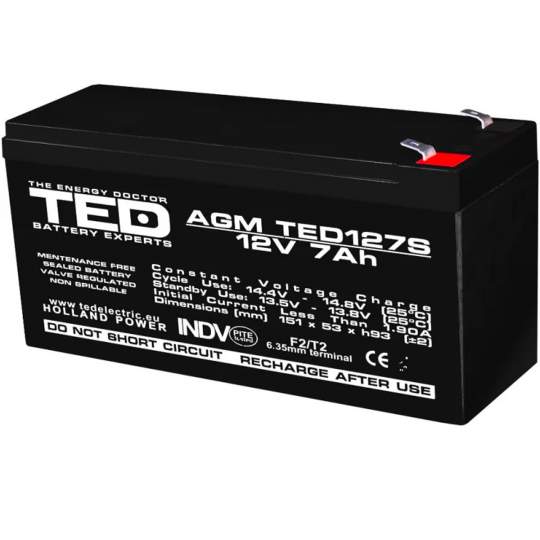 Acumulator AGM VRLA 12V 7Ah