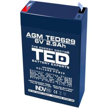 Acumulator AGM VRLA 6V 2,9Ah