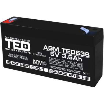 Acumulator AGM VRLA 6V 3,6Ah