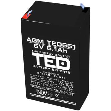Acumulator AGM VRLM 6V 6,1Ah