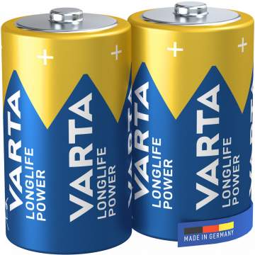Baterii alcaline LR20 D Varta 1.5V (blister 2 bucati)