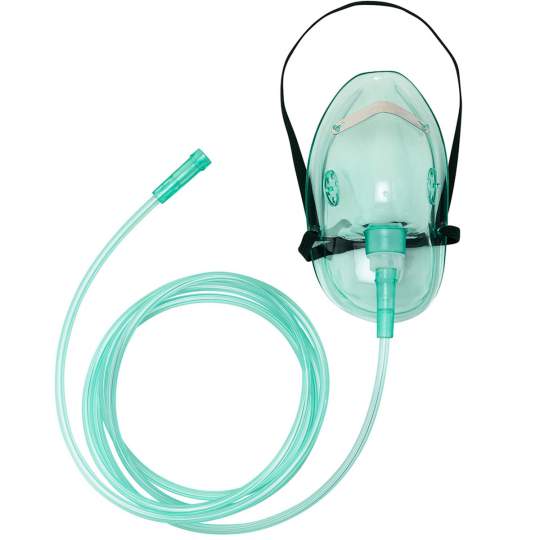 Masca oxigen simpla cu tub 255cm pentru adulti (1 bucata)