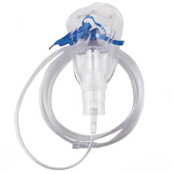 Masti oxigen cu nebulizator pentru adulti, tub legatura de 200cm (10 bucati)