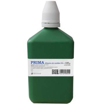 Albastru de metilen 1% uz extern veterinar, solutie 100g (1 bucata)