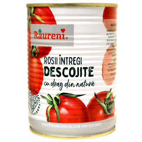 Rosii descojite intregi cutie, 400ml (1 bucata)