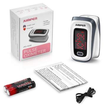 Pulsoximetru de deget pentru SpO2 si puls, ecran LED color adulti / copii