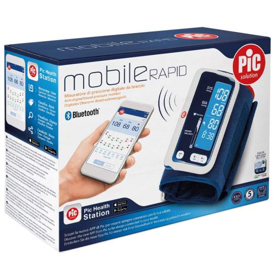 Tensiometru digital de brat, conexiune bluetooth, Mobile Rapid - Pic Solution (1 bucata)