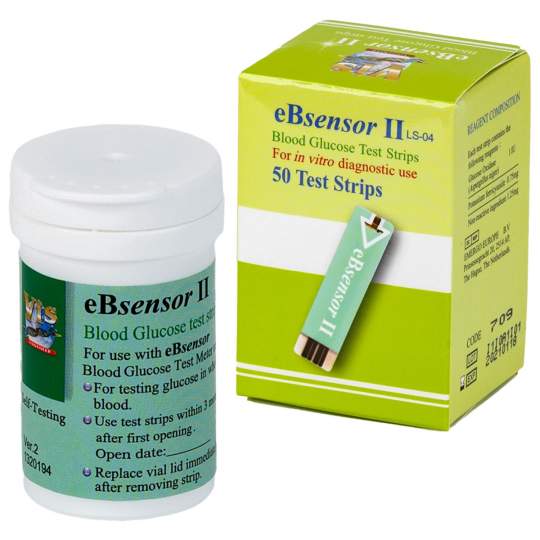 Teste glicemie pentru glucometru eBsensor Visgeneer (50 bucati/cutie)