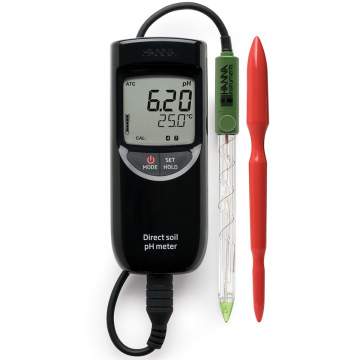 PH-metru portabil pentru masuratori de pH directe în sol - HI99121 cu Certificat de etalonare