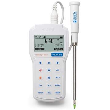 PH-metru portabil profesional pentru branza - HI98165 cu Certificat de etalonare