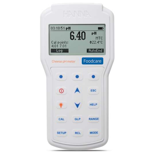 PH-metru portabil profesional pentru branza - HI98165 cu Certificat de etalonare