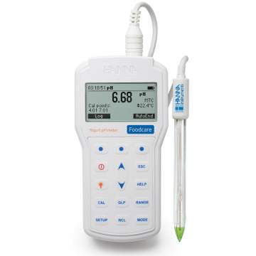 PH-metru portabil profesional pentru iaurt - HI98164 cu Certificat de etalonare