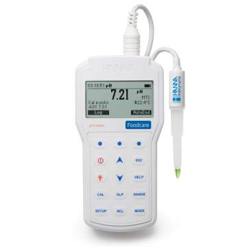PH-metru portabil profesional pentru industria alimentara - HI98161 + Certificat de etalonare