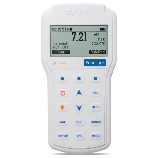 PH-metru portabil profesional pentru industria alimentara - HI98161 + Certificat de etalonare