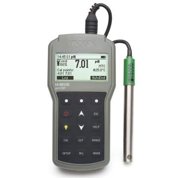 PH-metru profesional impermeabil pentru pH/ORP - HI98190 + Certificat de etalonare