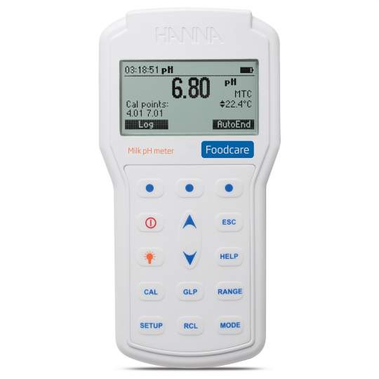 PH-metru profesional portabil pentru lapte - HI98162 cu Certificat de etalonare
