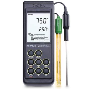 pH/mV-metru portabil, impermeabil - HI9125 cu Certificat de etalonare