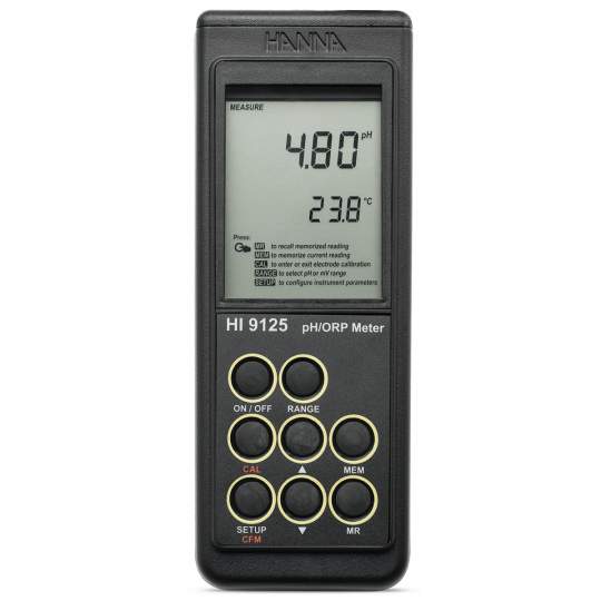 pH/mV-metru portabil, impermeabil - HI9125 cu Certificat de etalonare