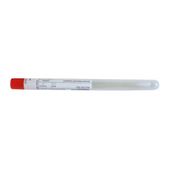 Exudat faringian steril, lemn-bumbac, in tub Ø 12x150 mm, cu eticheta (100 buc/cutie)