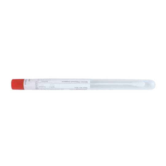 Exudat faringian steril, plastic-bumbac, in tub Ø 12x150 mm, cu eticheta (100 buc/cutie)