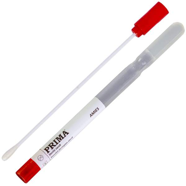 Exudat faringian steril cu mediu AMIES plastic-bumbac (100 bucati)