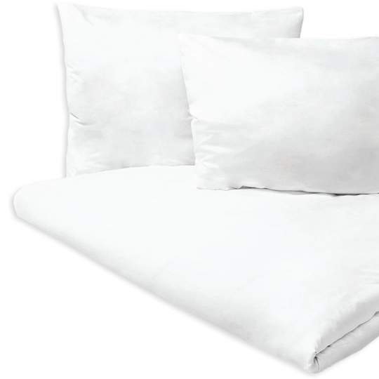 Cearsaf pilota, damasc alb, 100% bumbac, 150 x 210 cm, pentru pat single (1 bucata)